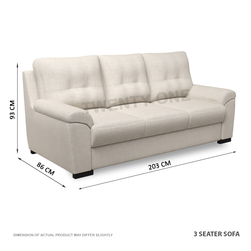 SKH N2136_3 SEATER FABRIC SOFA 1C